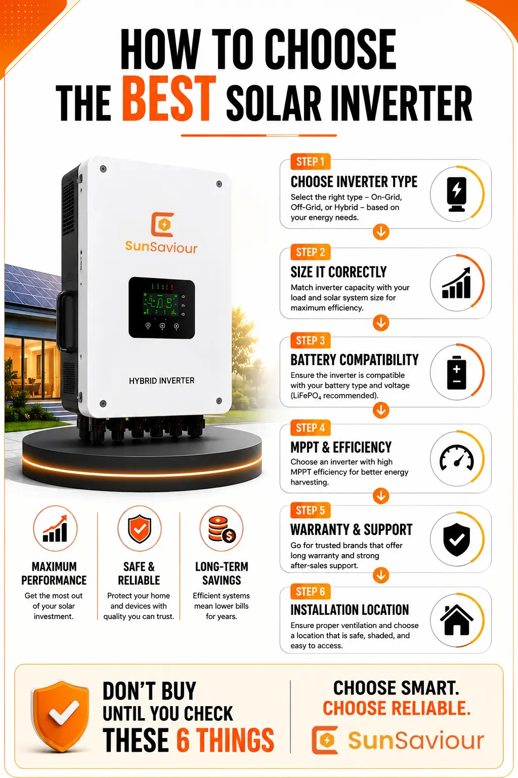 how to choose the best solar inverter